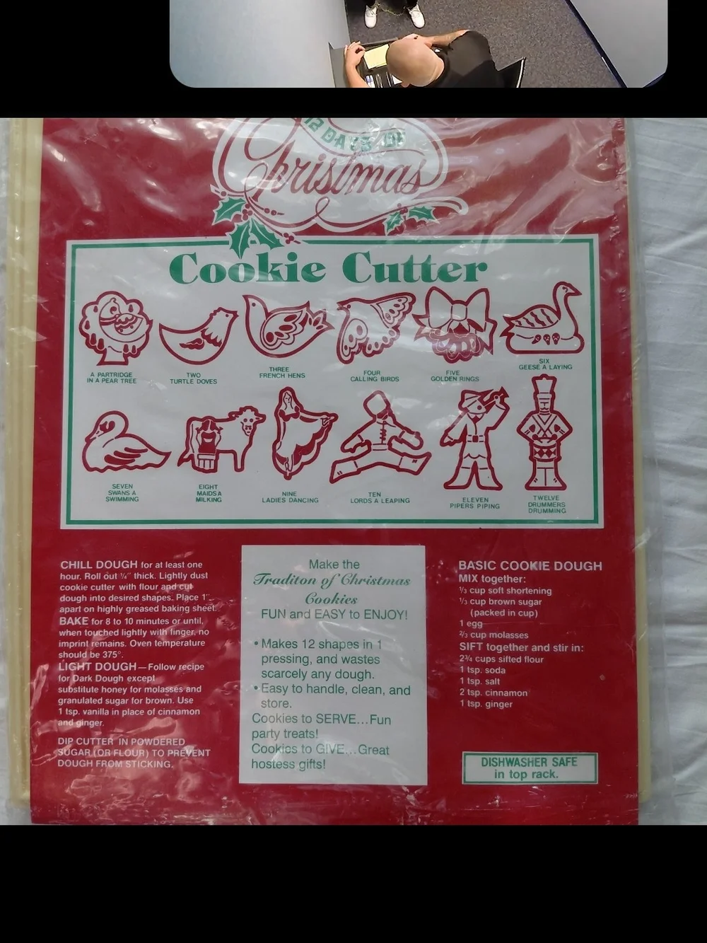 Vintage 90s 12 Days Of Christmas Cookie Cutter
